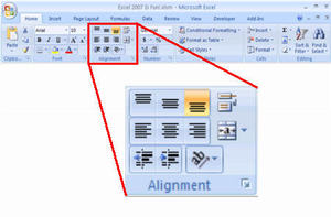 screenshot_home ribbon_text_alignment
