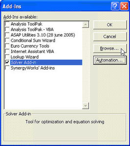 Excel Addin Windows